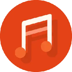 Music Note - red - Lossless PNG