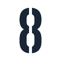 Number 8 - graphic design - High Resolution PNG