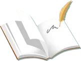Feather Pen and Book - literature - No Watermark PNG