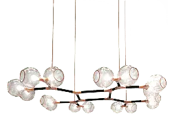 Glass Chandelier - lighting - Transparent Background PNG