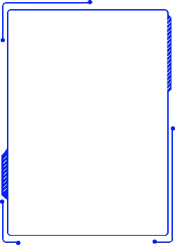 Blue Border Pattern - No Watermark PNG