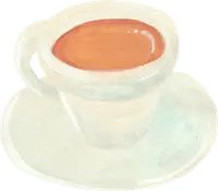 Coffee Cup - hot drink - art - High Resolution PNG