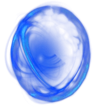 Blue Glowing Orb - future - No Background PNG