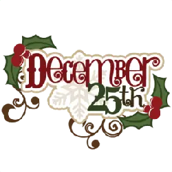 December 25th - number - PNG