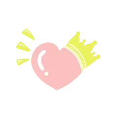 Crown Heart Pattern - heart shape - No Watermark PNG