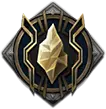 Golden Gem Badge - sign - High Resolution PNG
