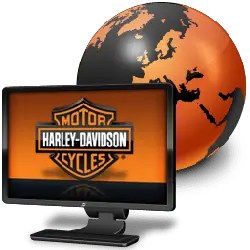 Harley-Davidson - globe - Lossless PNG
