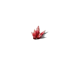 Red Crystal Flower - red - High Resolution PNG