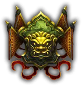 Dragon Shield - golden - PNG