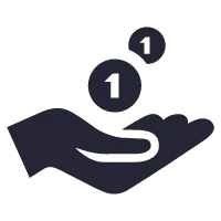 Hand Holding Coins Icon - icon - PNG