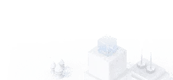 Blue Cube - modern - High Resolution PNG