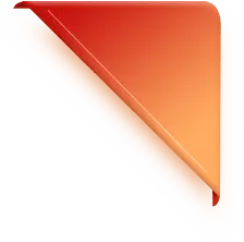 Red Gradient Corner Logo - red - Free PNG