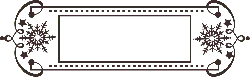 Snowflake Border Decor - holiday - No Watermark PNG