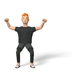 Orange-haired Cartoon Character - sports - Free PNG