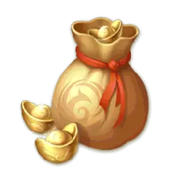Bag of Gold Coins - decoration - High Resolution PNG