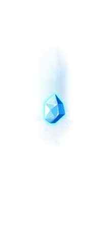 Blue Crystal - magic - shining - Transparent Background PNG