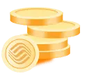 Gold Coins - game item - reward - Transparent Layer PNG