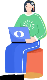 Person in Green Top and Blue Pants - illustration - Transparent Layer PNG