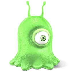 One-Eyed Monster - cartoon - PNG