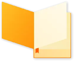 Open Book - orange - Transparent Layer PNG