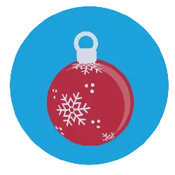 Christmas Ornament - hanging ring - Free PNG