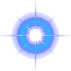 Blue Halo Pattern - optical effect - Free PNG