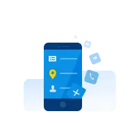 Mobile App - map - Transparent Background PNG