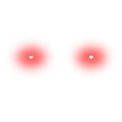 Red Heart Eyes - Curated PNG