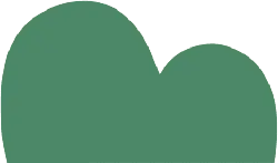 Cloud - shape - green - Transparent Background PNG