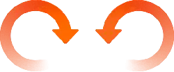 Loop Arrows - gradient - No Background PNG