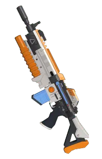 Toy Gun - orange - Lossless PNG