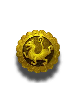 Gold Lion Badge - lion - No Watermark PNG
