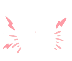 Pink Lightning Cat - pink - Free Download PNG