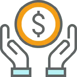 Hands Holding Dollar Sign Icon - hands - PNG