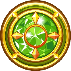 Green Gem Badge - shining - Lossless PNG