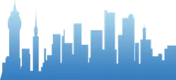 City Skyline - shadow - silhouette - Free PNG