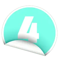 Number Four - graphic design - logo - High Resolution PNG