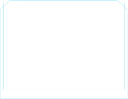 Blue Border Rectangle - PNG Images