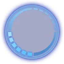 Blue Halo - minimalistic - tech - Transparent Background PNG