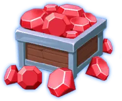 Chest of Red Gems - red - Lossless PNG
