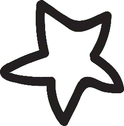Star - outline - symbol - High Resolution PNG