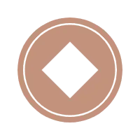 Bronze Coin Logo - symbol - Transparent Background PNG