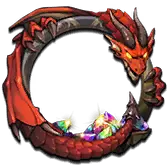 Fire Dragon - red - mythology - PNG