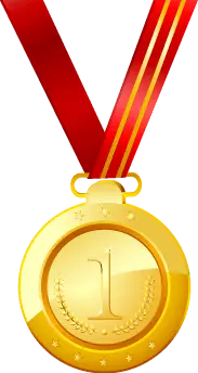 First Prize Medal - circular - Lossless PNG