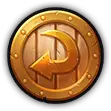 Gold Coin Badge - gold coin - PNG Images