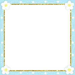 Floral Frame - gold - Free Download PNG
