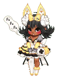 Fox Girl - pixel art - character - Free Download PNG