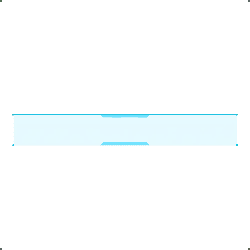 Blue Rectangle - minimalist style - Transparent Layer PNG