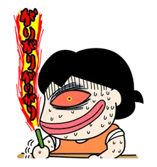 Fire Fish - smile - PNG