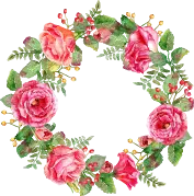 Flower Wreath - pink - High Quality PNG